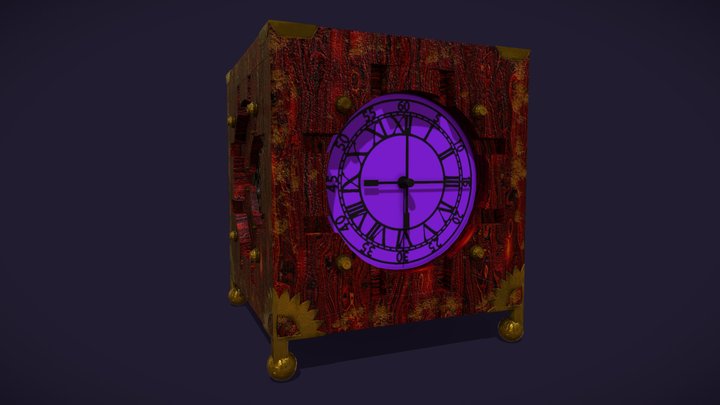 Steampunk Clock - Puzzle Box 3D Model