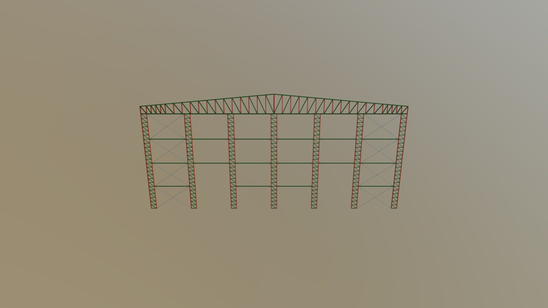 Galpão 3D Frontal