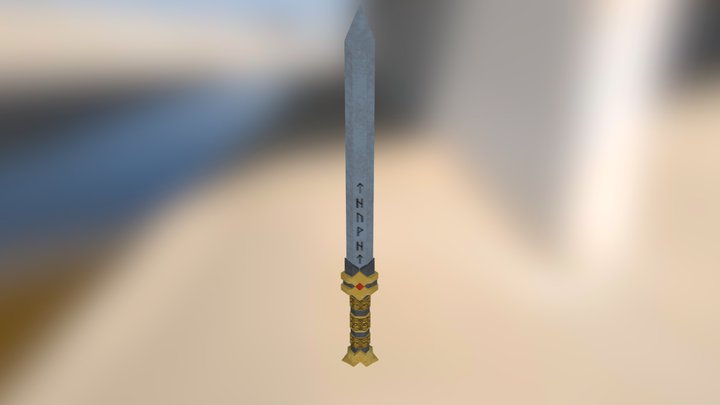 Dwarven Sword 3D Model