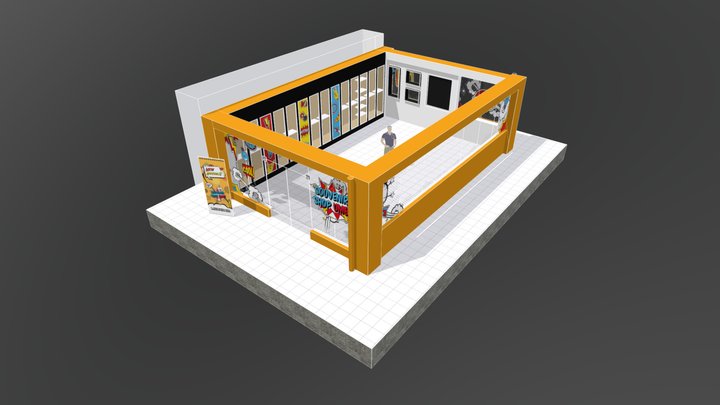 Souvenir Shop 3D Model