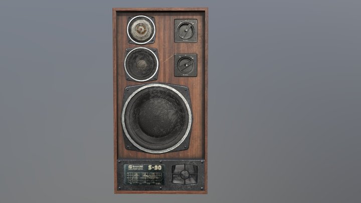 Loudspeaker s-90 old 3D Model