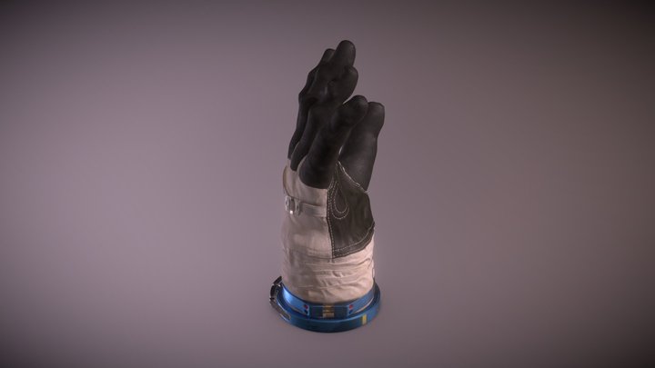 Russian Cosmonaut Gloves 3D Model