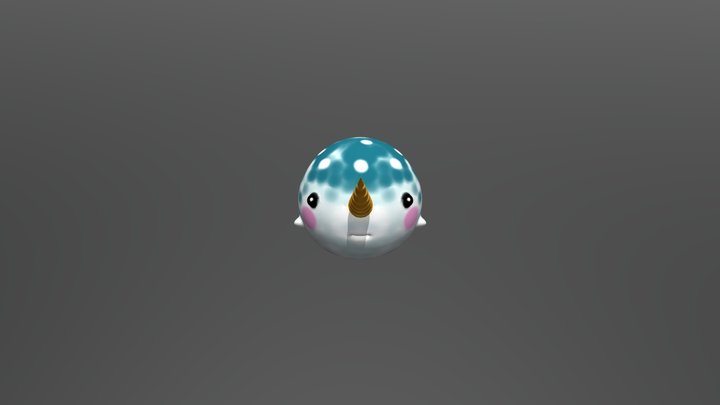 Baby Narwhal 3D Model