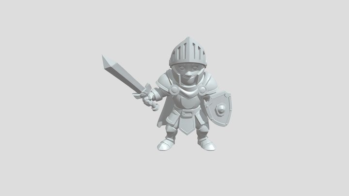 Clash Royale Royal Squire knight 3D Model