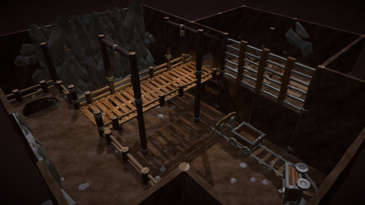 Old Mine - Scene 3D Model