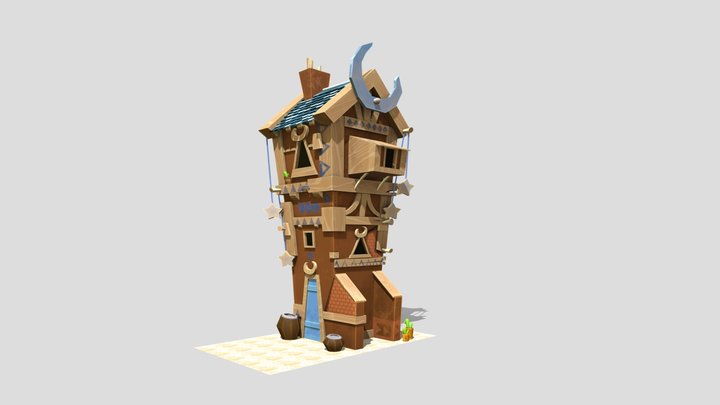 Moon House 3D Model