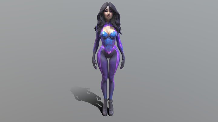 A_hyper girl_fbx 3D Model