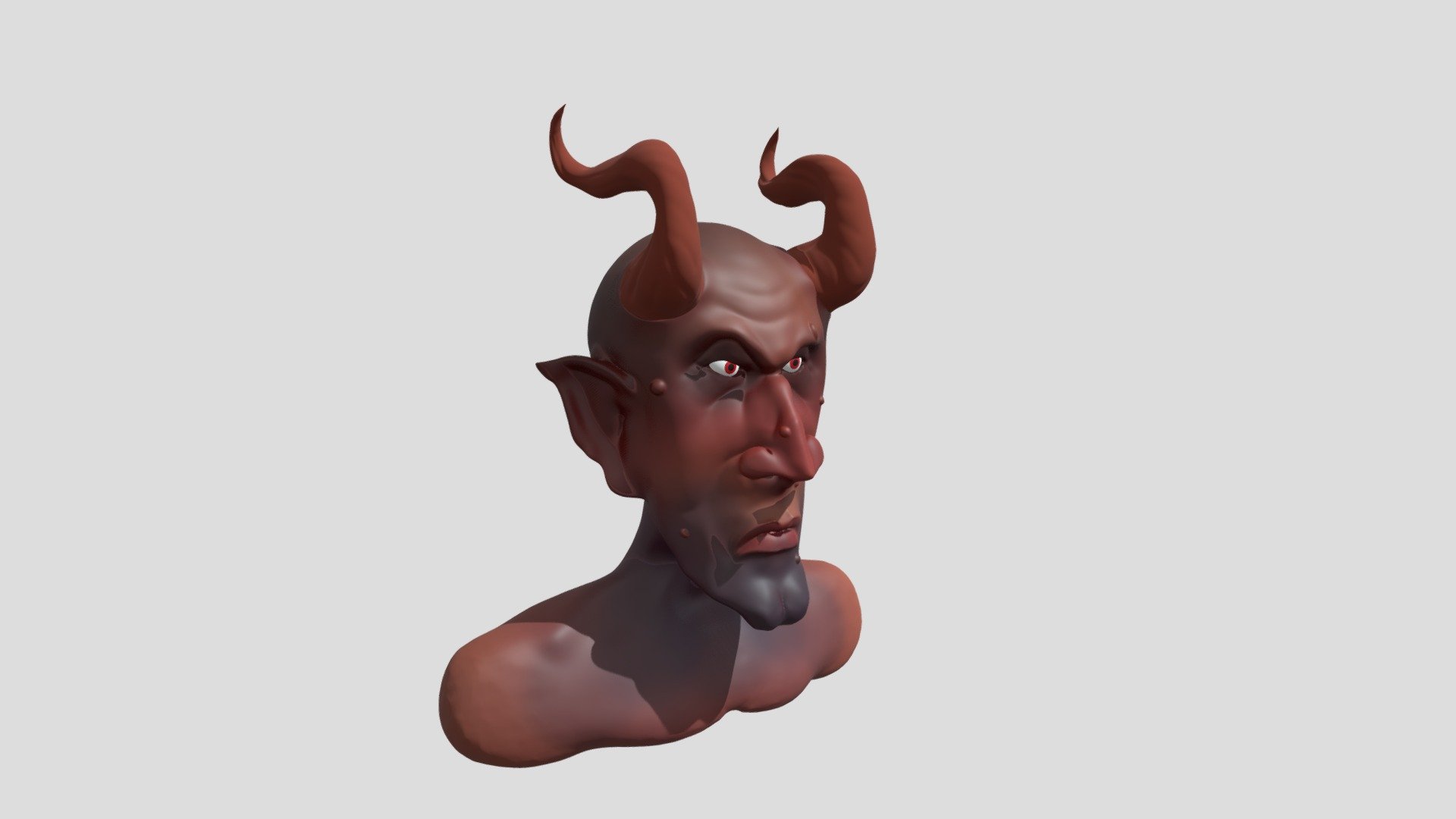 Monster Face (High Poly) - 3D model by Rajkumar SR (@rajkumar.sriramoju ...