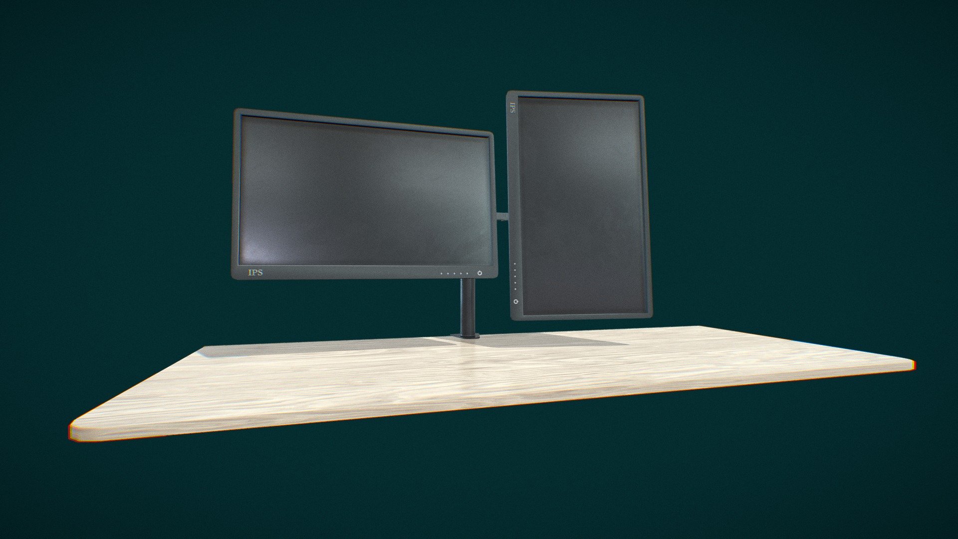 Monitor (Arm+Monitor) Buy Royalty Free 3D model by