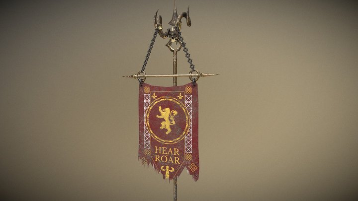 Lannister Flag 3D Model