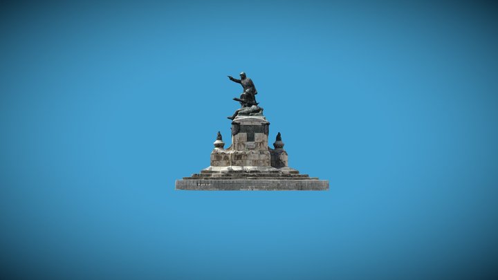 Grupul Statuar - Centrul Vechi, Botoșani 3D Model
