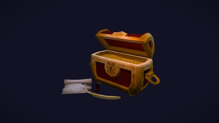 Treasure Chest 3D Model