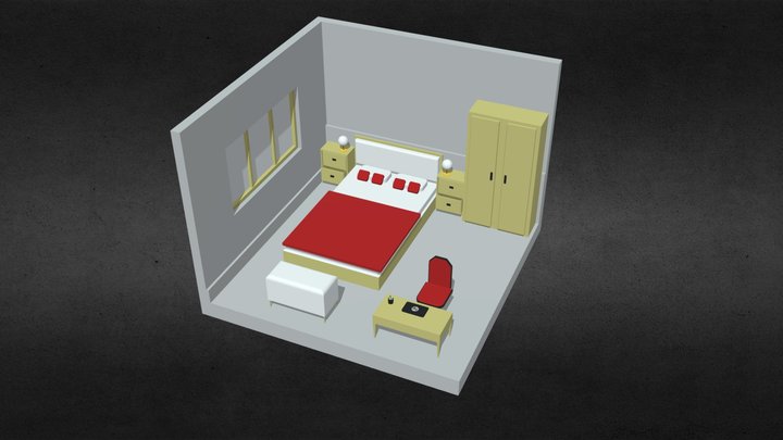 3D Bed Room 3D Model