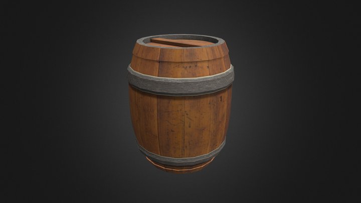 Barrel_Wooden 3D Model