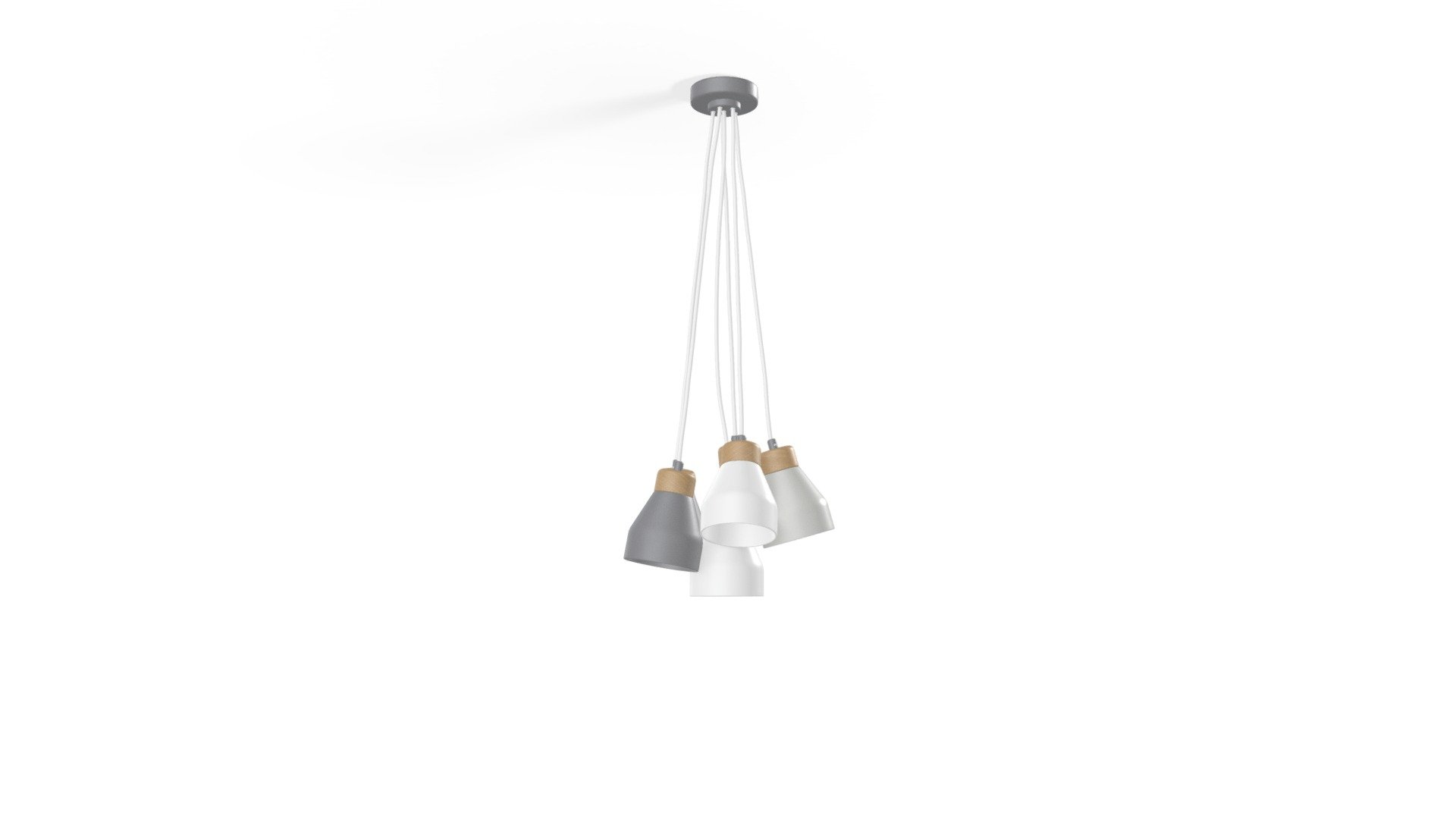Albert Cluster Pendant Lamp, Tonal Grey