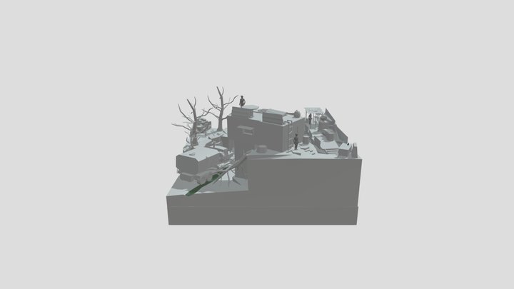 RustBorn - Blockout 3D Model