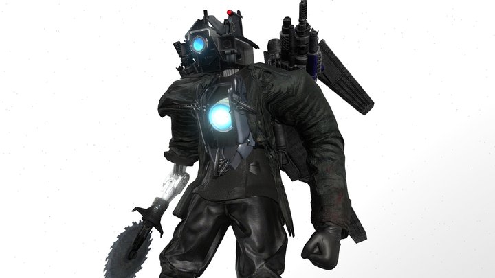 Titan cameraman demanged 3D Model