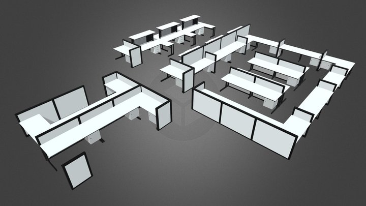 Seaward Group Workbenches 3D Model