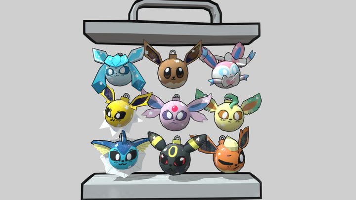 Set of Christmas balls Eeveelutions🪩