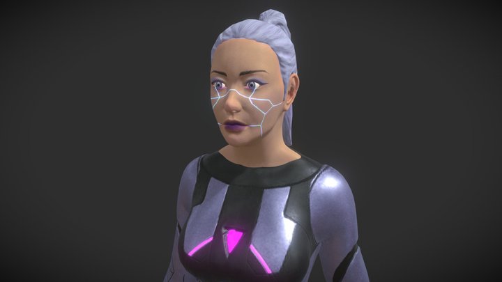 Scifi Girl 3D Model