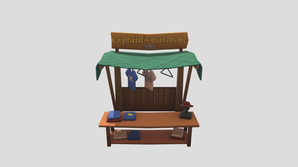 Clothing market stall