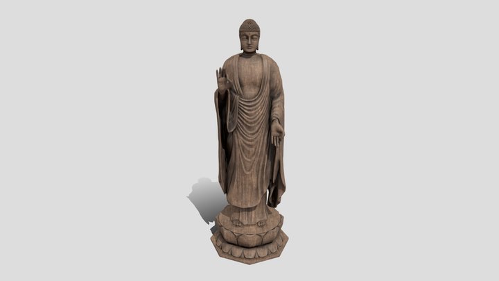 阿弥陀如来(Buddha statue of Amida) 3D Model