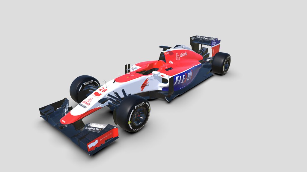 car 2015 race 3d obj