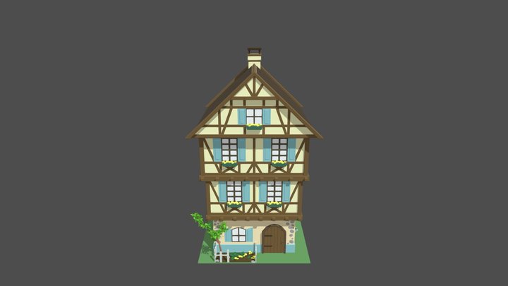 Old European house 3D Model