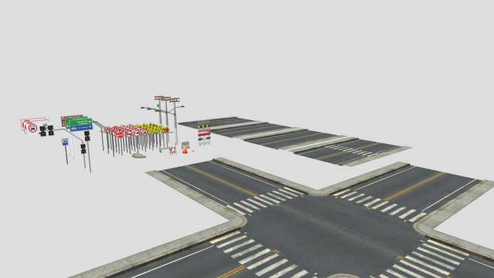 Pack de Ruas LW3D v2 3D Model