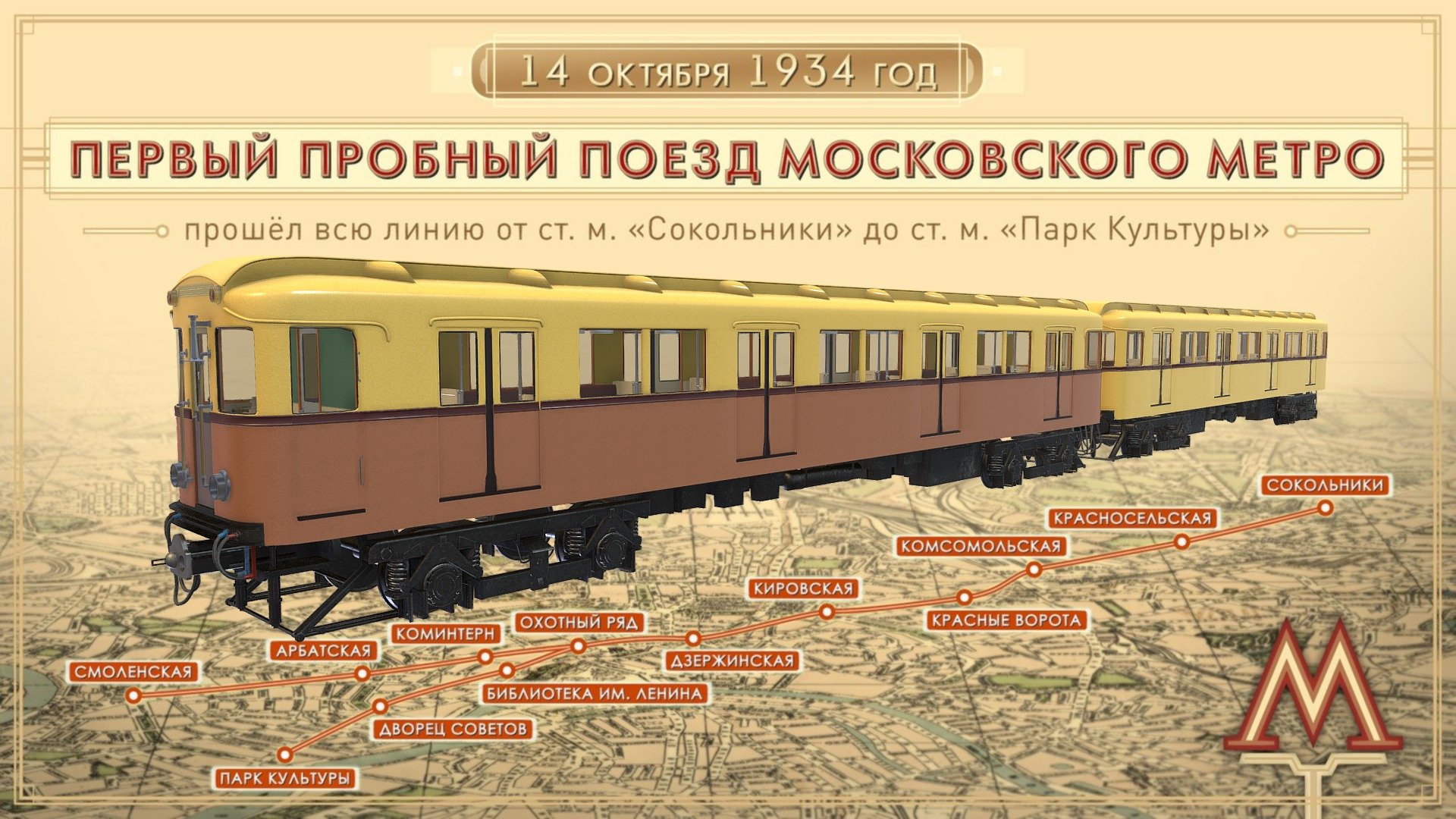 3D-модель первого пробного поезда московского метро | Инфографика | Известия