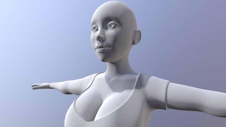 Stylized Woman 3D Model