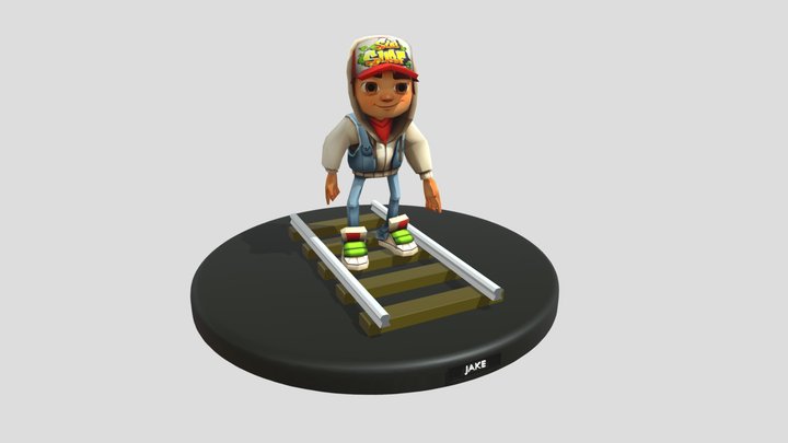 Subway Surfers.Jake 3D Model