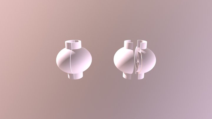 Ball clamshell 3D Model
