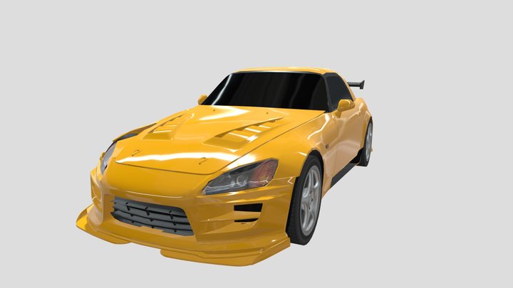 Honda S2000 *ONE FENDER AND SIDE SKIRT MISSING* 3D Model