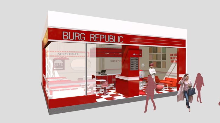SHOP BURGER FURNITURE SERVICES 3D Model