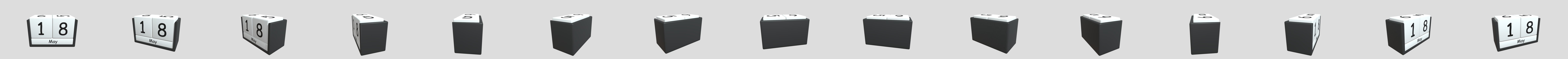 cube calendar 3D Model