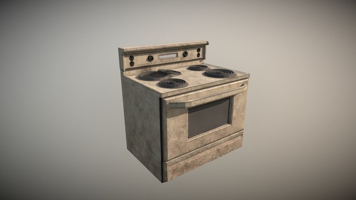 Dirty Stove 3D Model