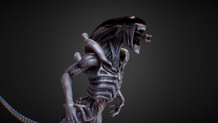 Alien Model 3D Model