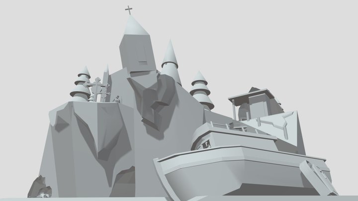 。.:☆*:･By The Ocean Blockout。.:*:･ 3D Model
