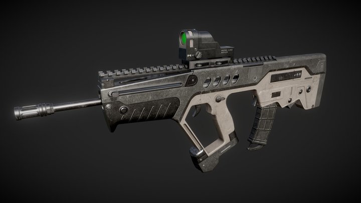 TAR-21 - Tavor Assault Rifle 3D Model