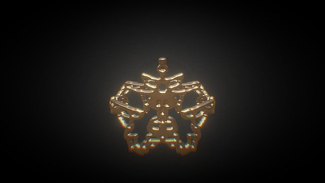 skull queen ring 3D Model