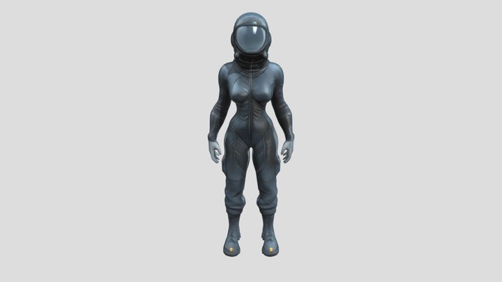 backrooms in dark Suit 3D Model
