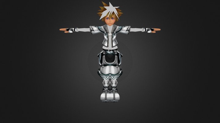 PSX PS2 PS3 - Kingdom Hearts 2 - Sora Final 3D Model