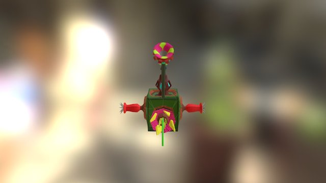Blort Jump BAKED 3D Model