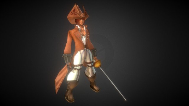 Pirate Character 3D Model