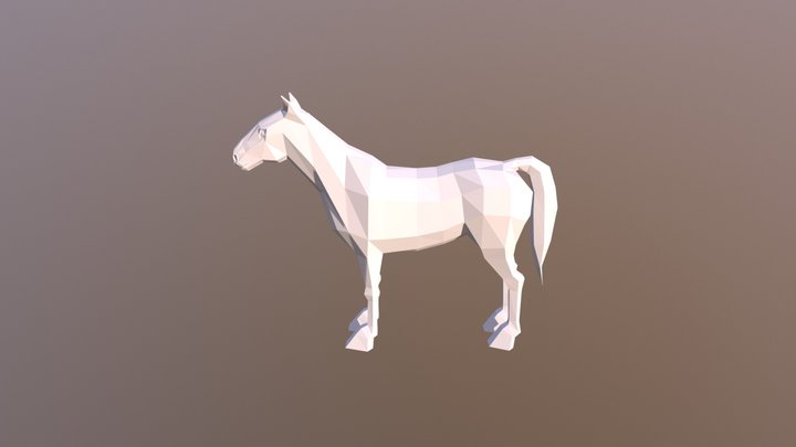 Lowpoly_Horse 3D Model