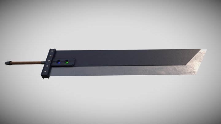 FF7 Buster Sword 3D Model