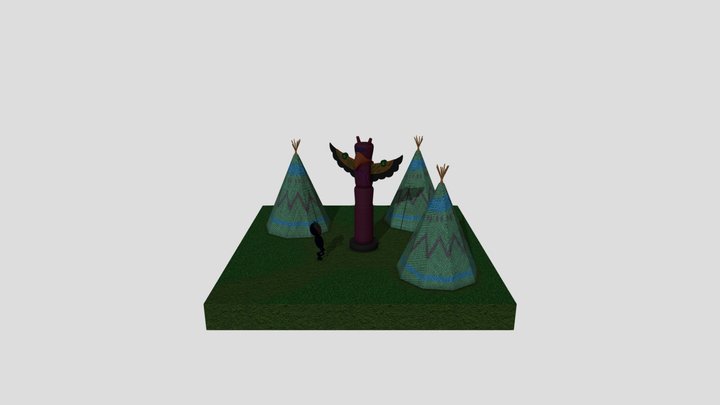 Indian Robot And Tipi's 3D Model