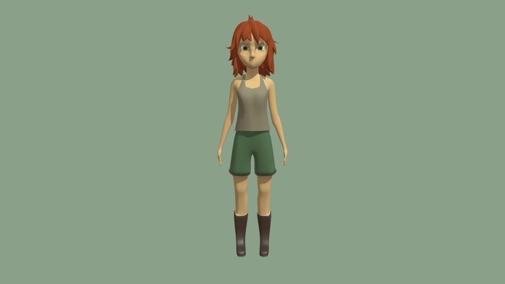 3D Sketchbook Week 13- Amelia 3D Model