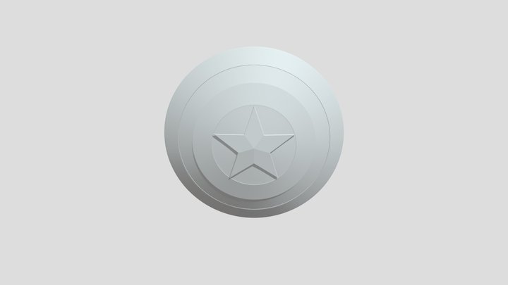 Captain America Shield 3D Model